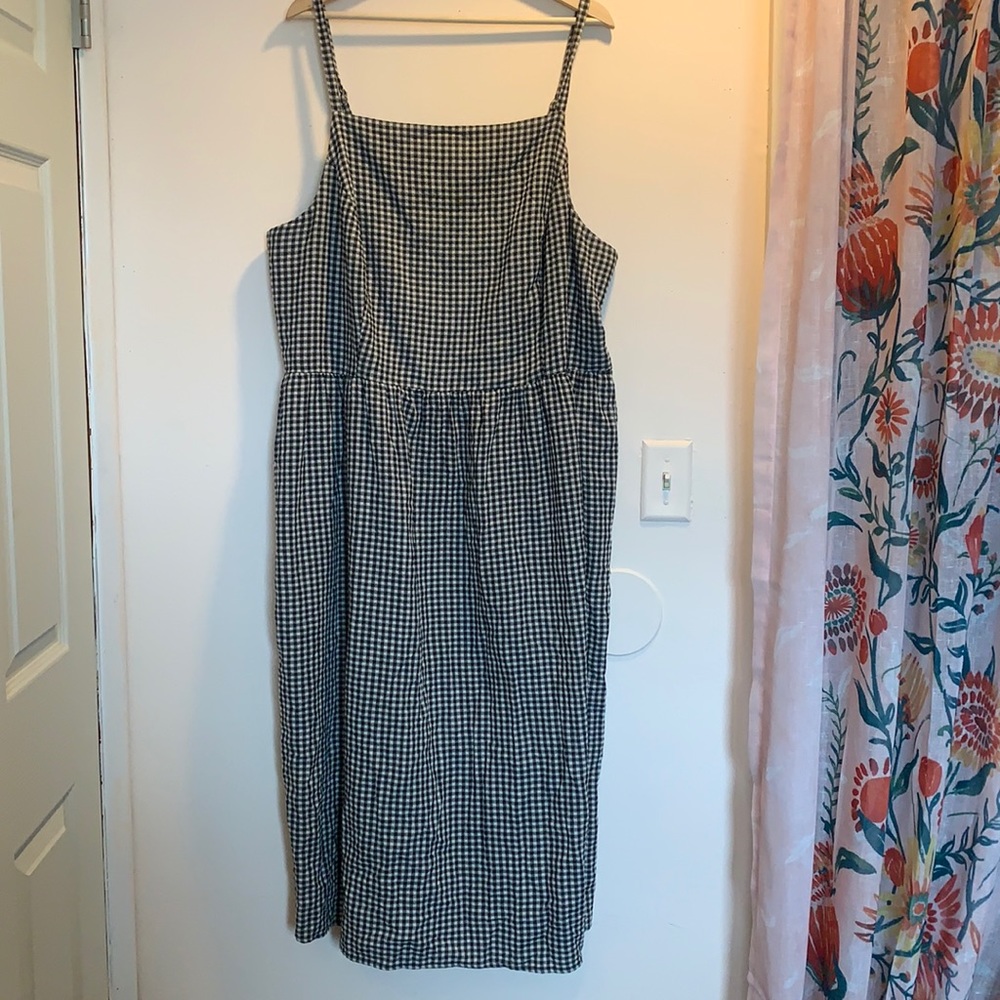 Black and white gingham dress